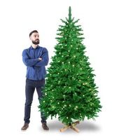 cupid - arbol de navidad con luces led o114 x210h 1200 ramas
