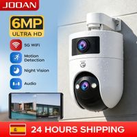 camara ptz wifi de 6mp jooan para exteriores doble lente doble pantalla seguimiento automatico vision nocturna camara ip de seguridad y proteccion