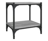mueble para tv - mueble tv - mesa de tv contrachapada y acero gris sonoma 40x33x41 cm