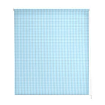 Estoralis - Estor Enrollable Translucido | Estampado Cocina | 150 X 180 Cm (ancho/alto) Tamaño Tela 147 X 175 Cm | Vichy-1 Azul