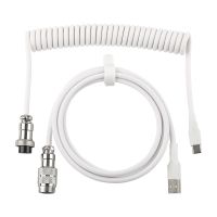 epomaker mix v2 cable de teclado en espiral de 18 m cable de doble manga para teclado mecanico para jugar