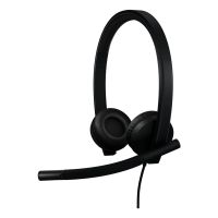 auriculares logitech con cable usb-c cancelacion de ruido microfono y controles integrados negros