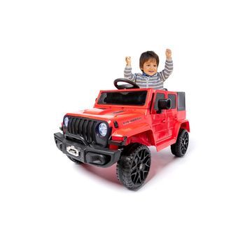 Ataa Adventure Rojo - Coche Eléctrico Infantil Para Niños Batería 12v Con Mando Control Remoto