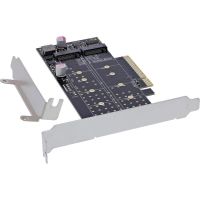tarjeta pcie inline 76660n m2 nvme 64 gbs con led y low profile