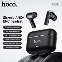 auriculares bluetooth hoco eq35 true wireless con ancenc seis microfonos reduccion de ruido auriculares intrauditivos estereo funcion de control por aplicacion tws