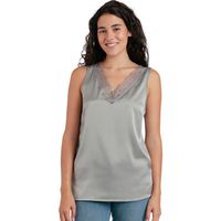 admas camiseta tirantes satin lace camiseta de tirantes encaje para mujer