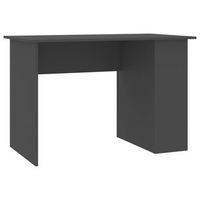 escritorio de madera contrachapada gris 110x60x73 cm vidaxl