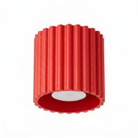 plafone rojo aluminio alt 10 cm