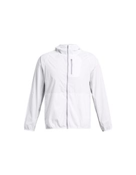 Chaqueta de Running Under Armour LAUNCH LIGHTWEIGHT Hombre Blanco