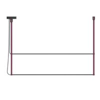 lampara colgante led rene horizontal duo