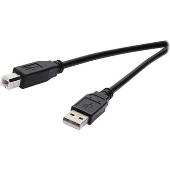 Cable USB 2.0 A a B Vivanco 1,8 m Negro