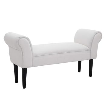 Banco de cama 102x36x51cm blanco