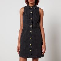 barbour international lockhart utility denim dress - uk 16