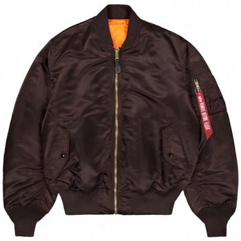 Alpha Industries Chaqueta 100101 MA-1 HERITAGE BOMBER-696 HUNTER BROWN para mujer
