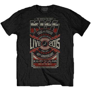 Kiss Tops y Camisetas Japan Live 2015 para mujer