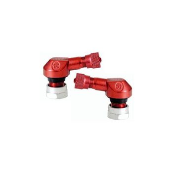 Vástago de válvula de neumático 11.3mm 90° Ariete negro par