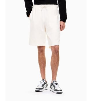 EA7 para hombre. 7M001491_AF17787 Pantalones Cortos Logo Series M Blanco (XXL), Casual, Deportivo, Algodón, Sportswear, Multideporte