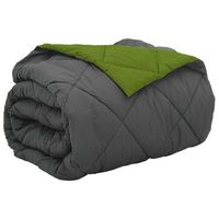 edredon  duvet de todo el ano verde y antracita 220 x 240 cm