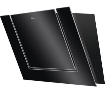 AEG DVB4850B Chimney Cooker Hood - Black, Black