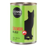 cosma original en gelatina 12 x 400 g - pack ahorro - salmon