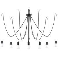 lampara asum negro 7 luces