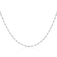 cadena de bolas de plata 925