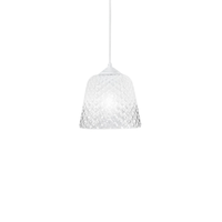difusor de cristal blanco para lamparas colgantes - acabado pantalla transparente diseno decorativo casquillo e27 vidrio pequeno d25x215