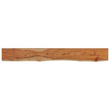 Estante Pared Rectangular Madera Acacia Borde Vivo 160x20x2,5cm Vidaxl