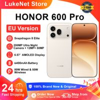 telefono inteligente honor 600 pro 5g snapdragon 8 elite camara de 200mp con ia ultra night bateria de 6400mah supercarga de 80w carga inalambrica de 50w pantalla amoled de 657 boton ia