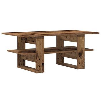 Mesa De Centro Madera Ingeniería Madera Envejecida 102x55x42 Cm Vidaxl