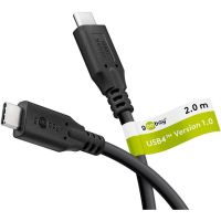 cable usb4 goobay 74193 2 m usb-c a usb-c 40 gbits negro