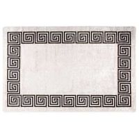 alfombra lavable beige claro 160x230 cm vidaxl