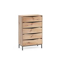 aparador elvano 792 x 120 cm con 5 cajones vicco