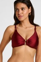 hunkemoller bikini top bari rojo
