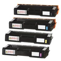 compatible multipack ricoh sp c260dnw printer toner cartridges 4 pack -407543