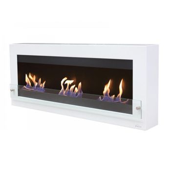 Purline Melibea Biochimenea Mural Hasta 6kW Blanco/Negro