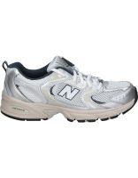 deportivas new balance 530 gr530ka plateadas y azul marinas 39