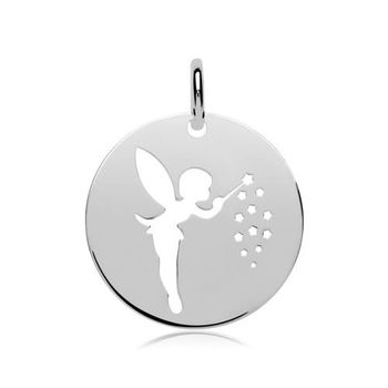 Colgante hada de plata 925 pulida