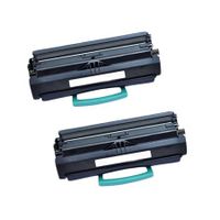 compatible multipack lexmark e33x printer toner cartridges 2 pack -12a8400