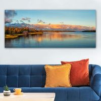 pintura decorativa lienzo yty14166750120 multicolor 50x120