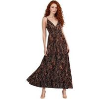 i am vestido largo abito viscosa floreale 26231 para mujer