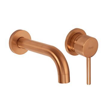 Grifo Empotrado Oculto Rea Lungo Brush Copper + Box