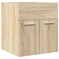mueble de lavabo de bano  armario de bano madera roble sonoma 41x385x46 cm