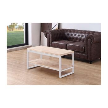 Mesa Centro Elevable Y Extensible Con Estante Inferior