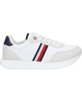 de TOMMY HILFIGER FW0FW07831 ESSENTIAL RUNNER GLOBAL STRIPES YBS WHITE