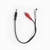 cable de audio ekon 35mm a 2x rca 03 m negro