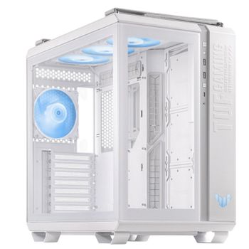ASUS TUF Gaming GT502 PLUS Midi Tower ATX Doble Cristal Templado USB-C Blanca