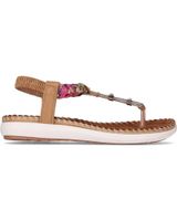 de chika10 chika10 sandalias confort canelon 04 en color cuero marron cuero-tan