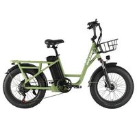 bicicleta electrica de carga philodo t1 neumaticos anchos de 20 bateria de 960 wh color verde