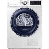 samsung tumble dryer dv80n62532w smart 8 kg heat pump  - white white